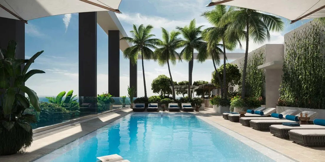 Rooftop pool